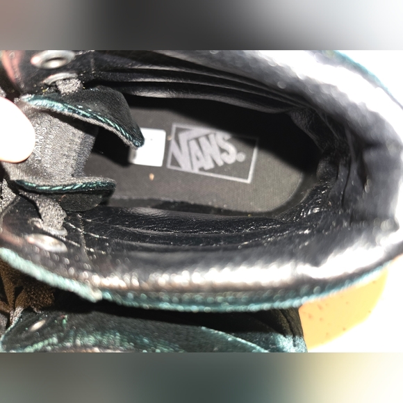 Dark Green Velvet Sneakers - Picture 11 of 11